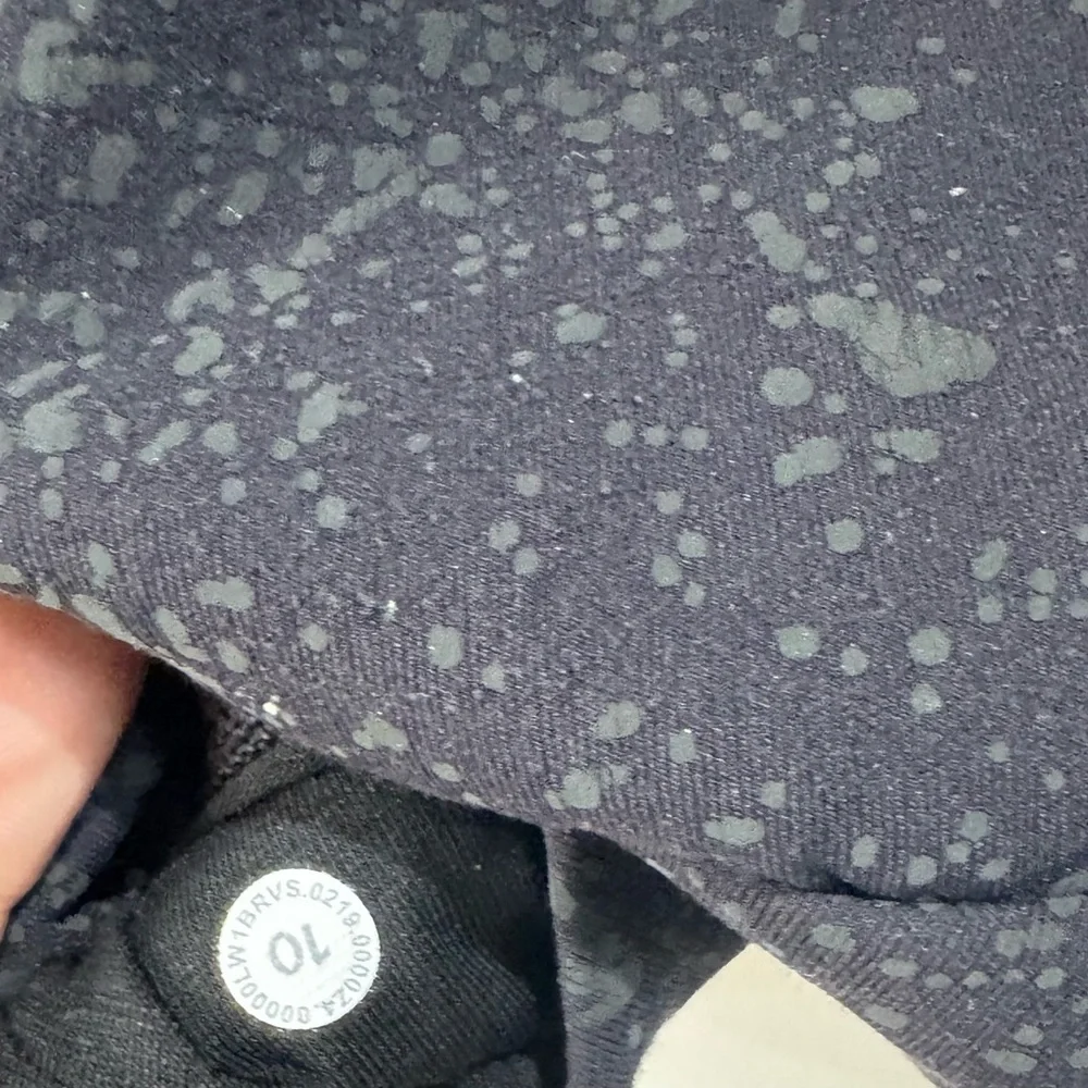 Lululemon Athletica Dark Gray Patterned Sports Bra